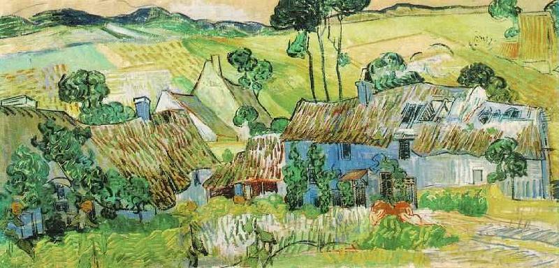 Vincent Van Gogh Farms near Auvers China oil painting art